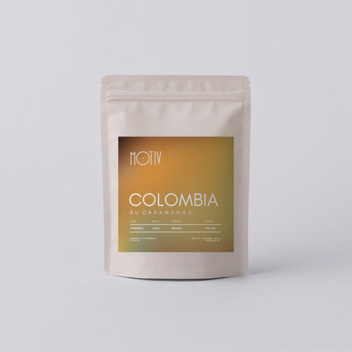 Bag of MOTIV Colombia Bucaramanga specialty coffee, Tolima washed process